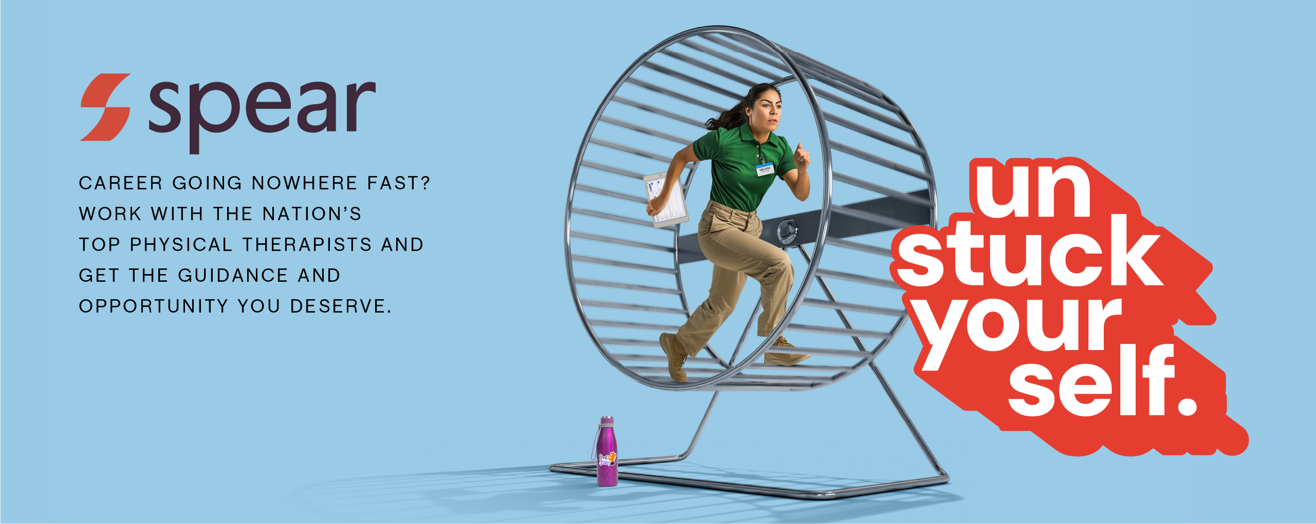 Unstuck Yourself Campaign Hamster Wheel Ad